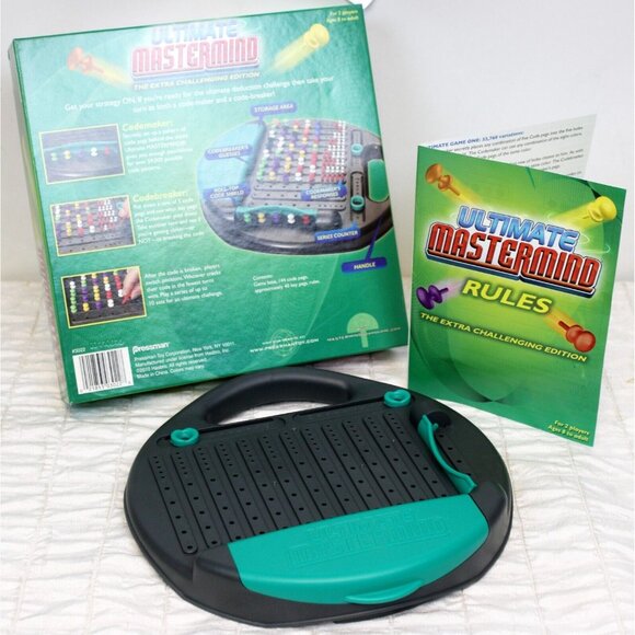 2010 Ultimate Mastermind Game Extra Challenging Edition Skill Peg Multicolor - Picture 2 of 5